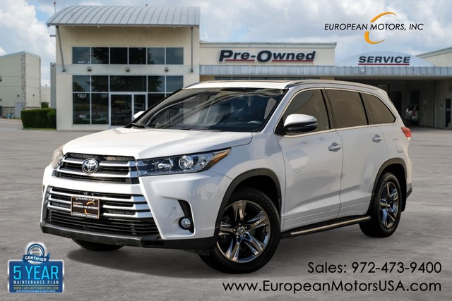 Toyota Highlander Limited Platinum Panoramic Sunroof Lane Keep Assist Blind Spot Monitor - Plano TX