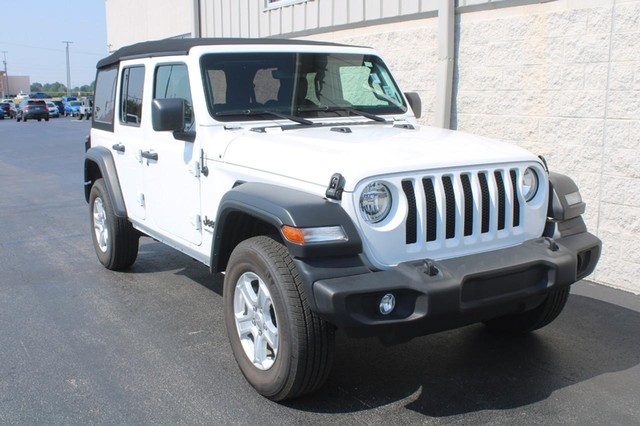 Used 2022 Jeep Wrangler Unlimited Sport S with VIN 1C4HJXDN6NW257568 for sale in Wood River, IL