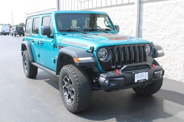 Used 2020 Jeep Wrangler Unlimited Rubicon Recon with VIN 1C4HJXFN0LW326829 for sale in Wood River, IL