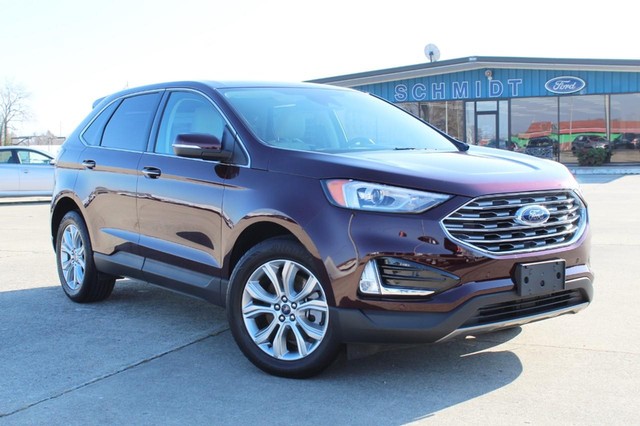 Used 2022 Ford Edge Titanium with VIN 2FMPK4K94NBA16571 for sale in Salem, IL