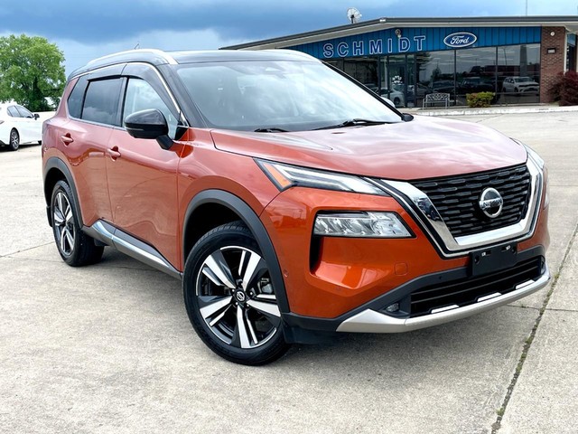 Used 2021 Nissan Rogue Platinum with VIN JN8AT3DC5MW101592 for sale in Salem, IL