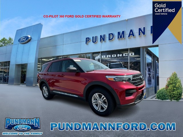 Used 2021 Ford Explorer XLT with VIN 1FMSK8DHXMGA76562 for sale in Saint Charles, MO