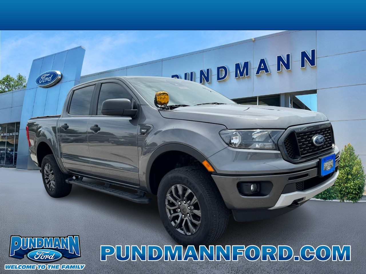 Carbonized Gray Metallic 2021 Ford Ranger XLT SuperCrew 4WD Pickup Truck Four-Wheel Drive Automatic
