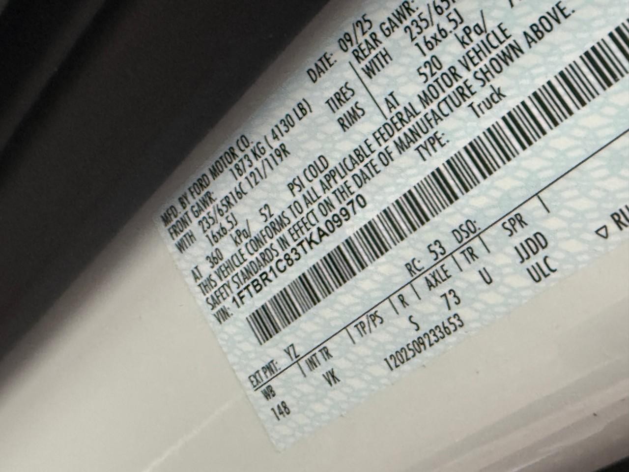 Ford Transit Cargo Van Vehicle Full-screen Gallery Image 14