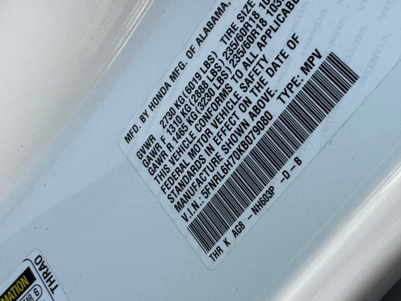 Honda Odyssey Vehicle Full-screen Gallery Image 19