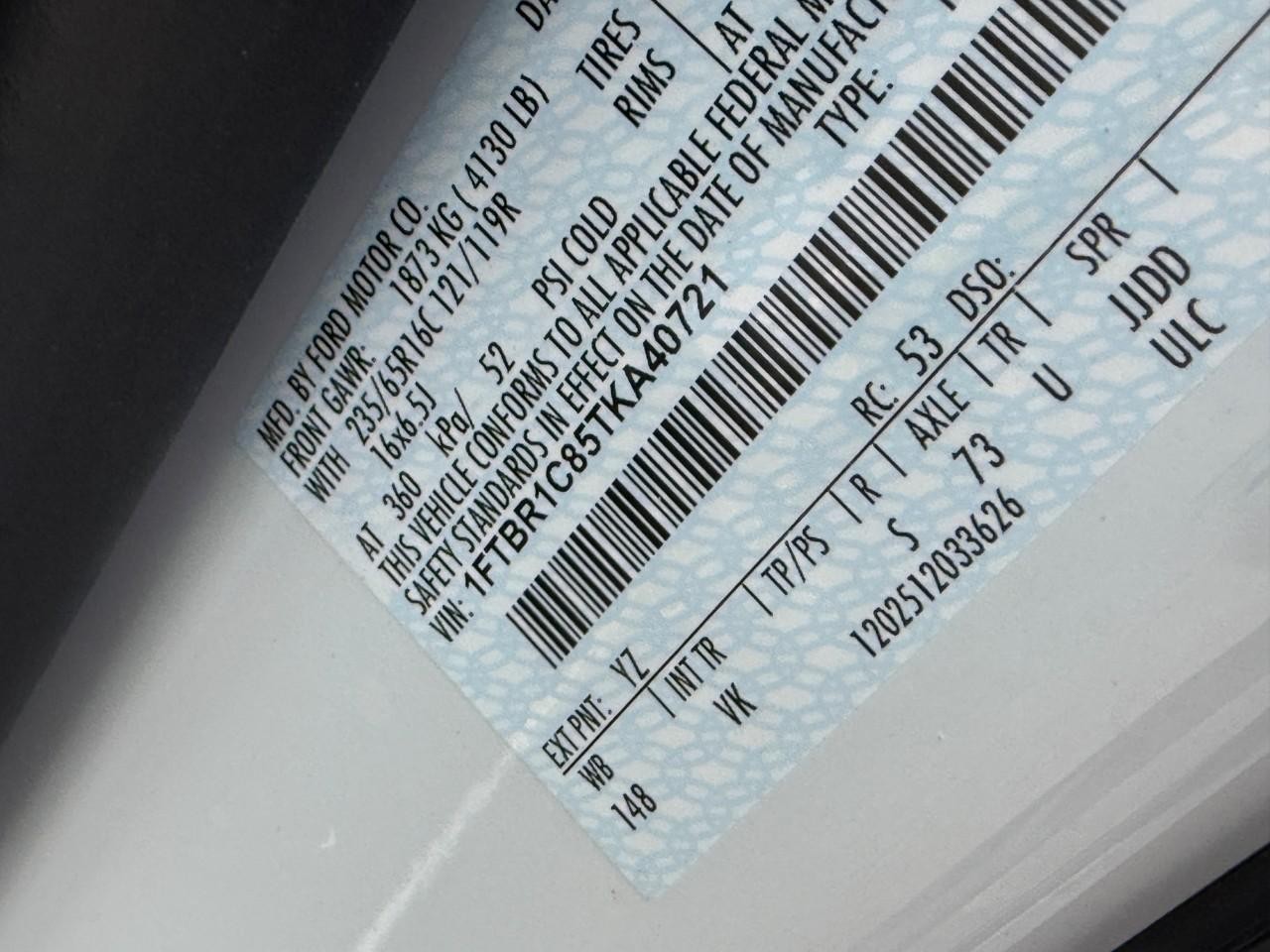 Ford Transit Cargo Van Vehicle Full-screen Gallery Image 14