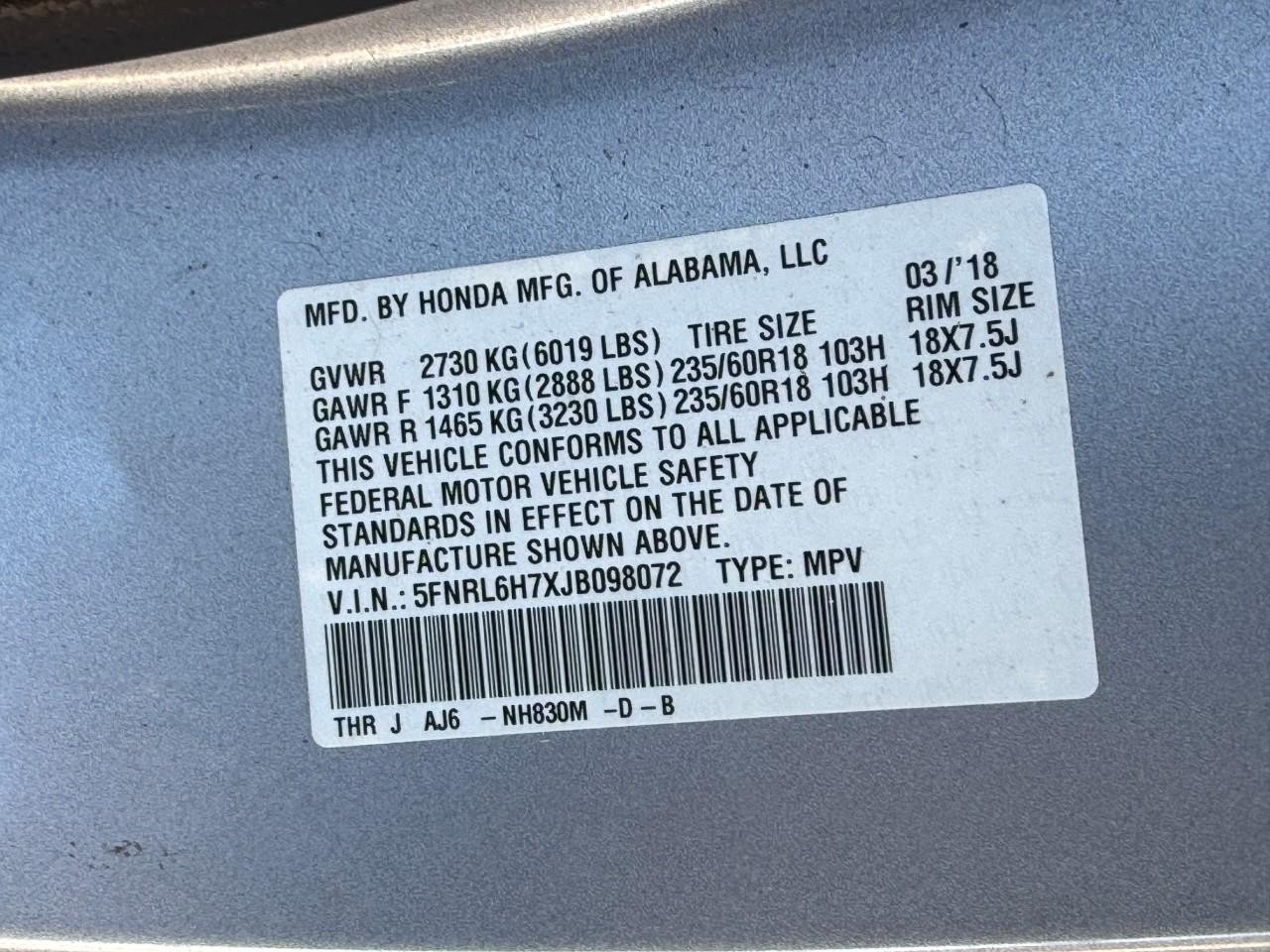 Honda Odyssey Vehicle Full-screen Gallery Image 27