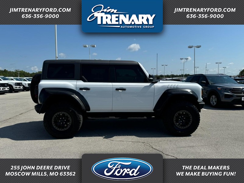 Used 2022 Ford Bronco 4-Door Raptor with VIN 1FMEE5JR7NLA52115 for sale in Moscow Mills, MO