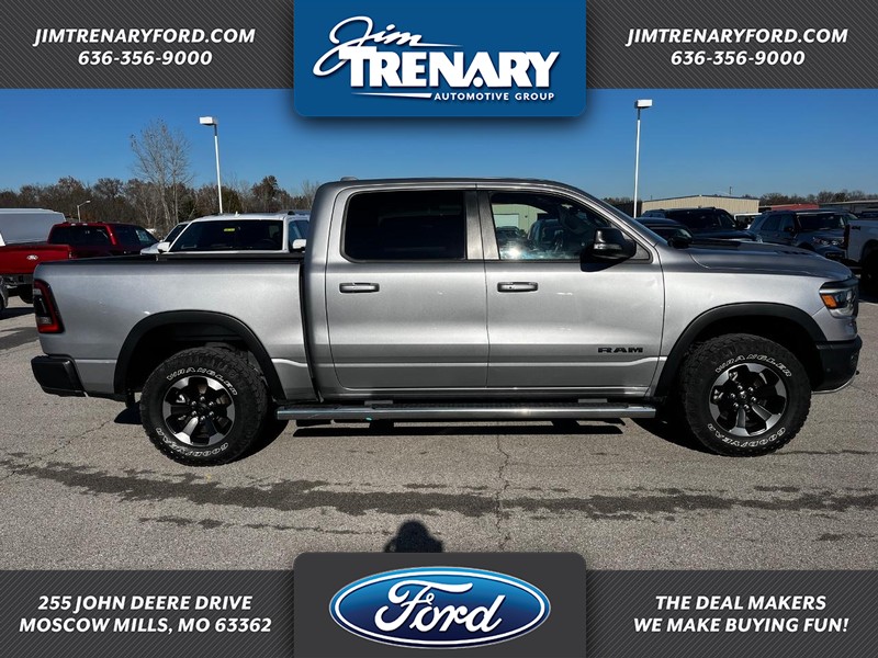 Used 2022 RAM Ram 1500 Pickup Rebel with VIN 1C6SRFLT4NN208035 for sale in Moscow Mills, MO