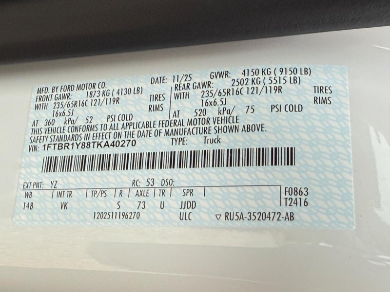 Ford Transit Cargo Van Vehicle Full-screen Gallery Image 20