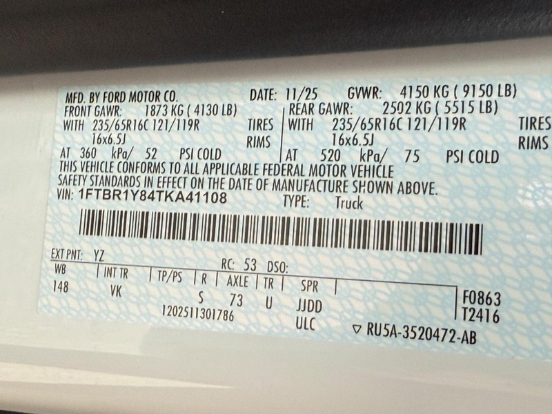 Ford Transit Cargo Van Vehicle Full-screen Gallery Image 20