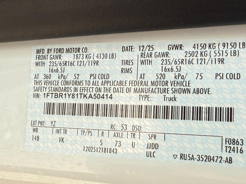 Ford Transit Cargo Van Vehicle Full-screen Gallery Image 19