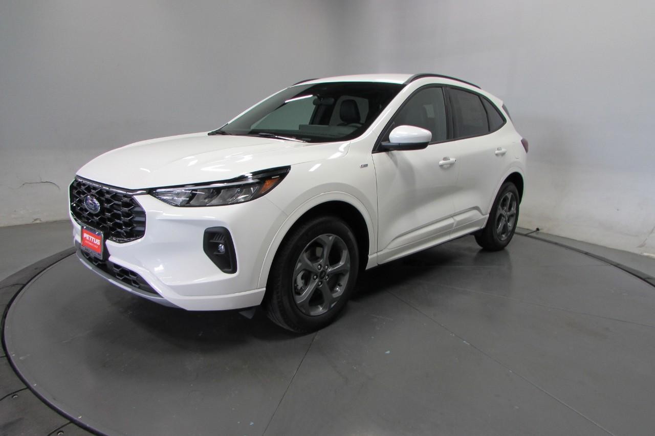 2024 Star White Metallic Tri-Coat Ford Escape ST-Line Select AWD SUV