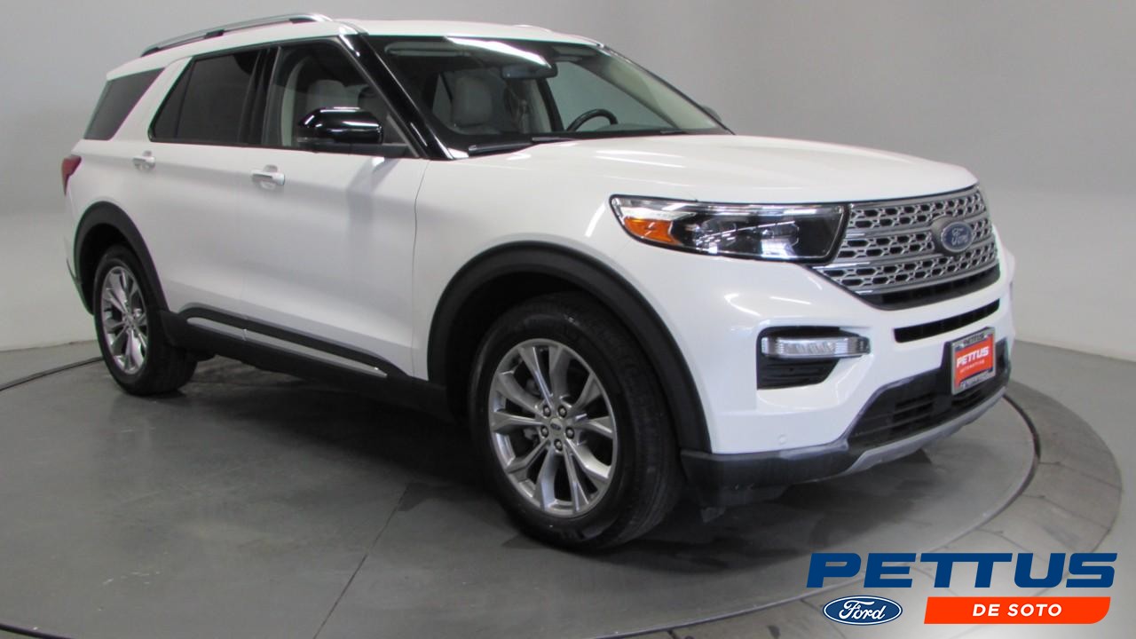 2021 Oxford White Ford Explorer Limited SUV