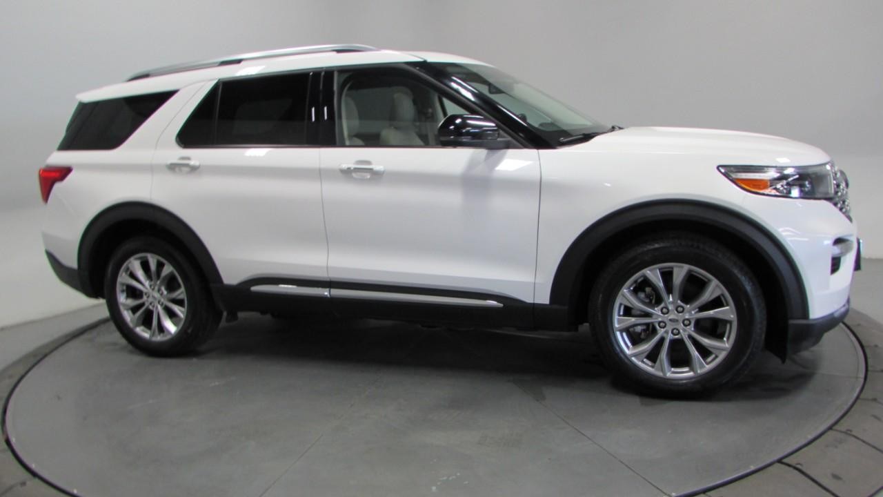 2021 Oxford White Ford Explorer Limited 4X4 SUV