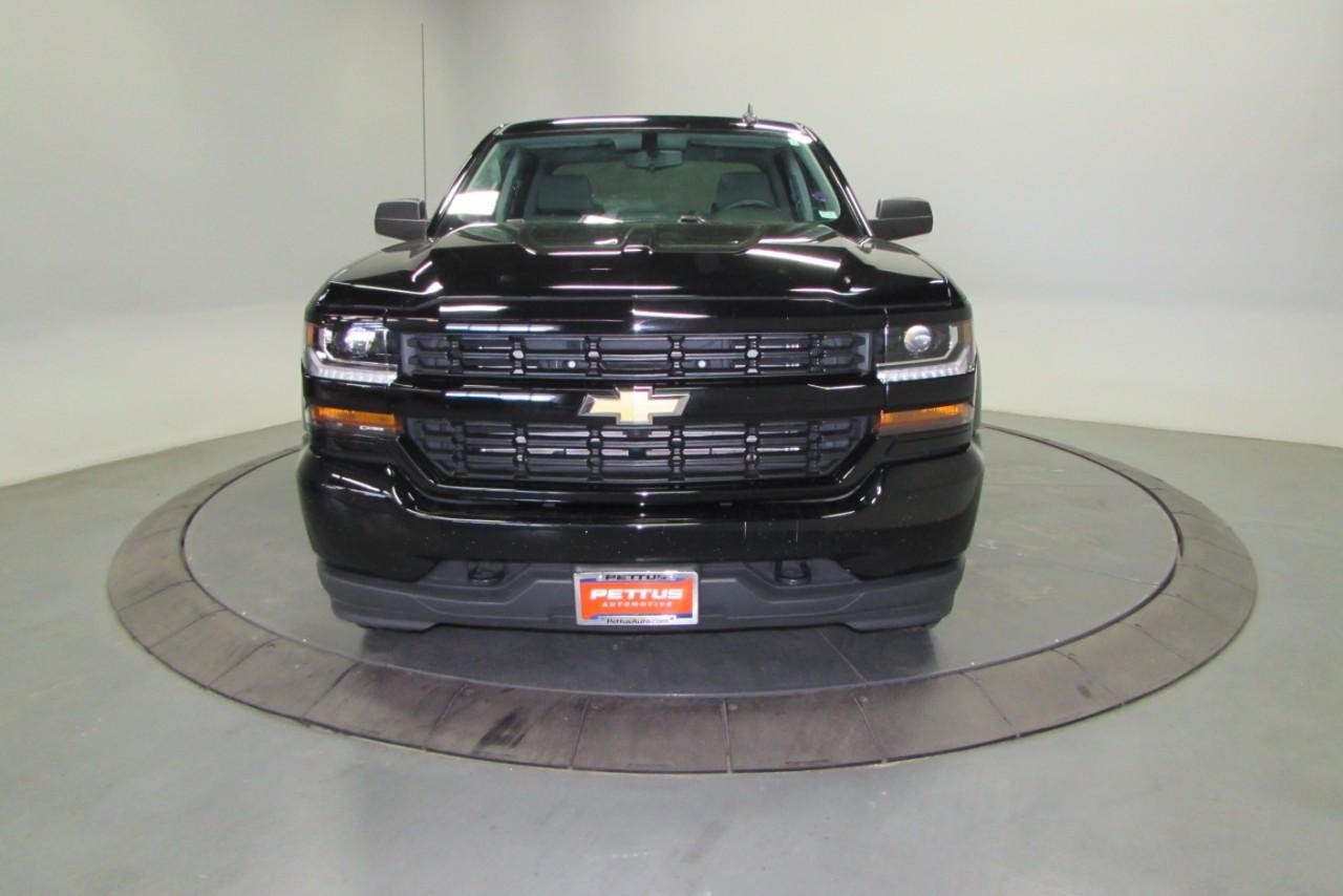 2018 Black Chevrolet Silverado 1500 Custom 4X4 Truck