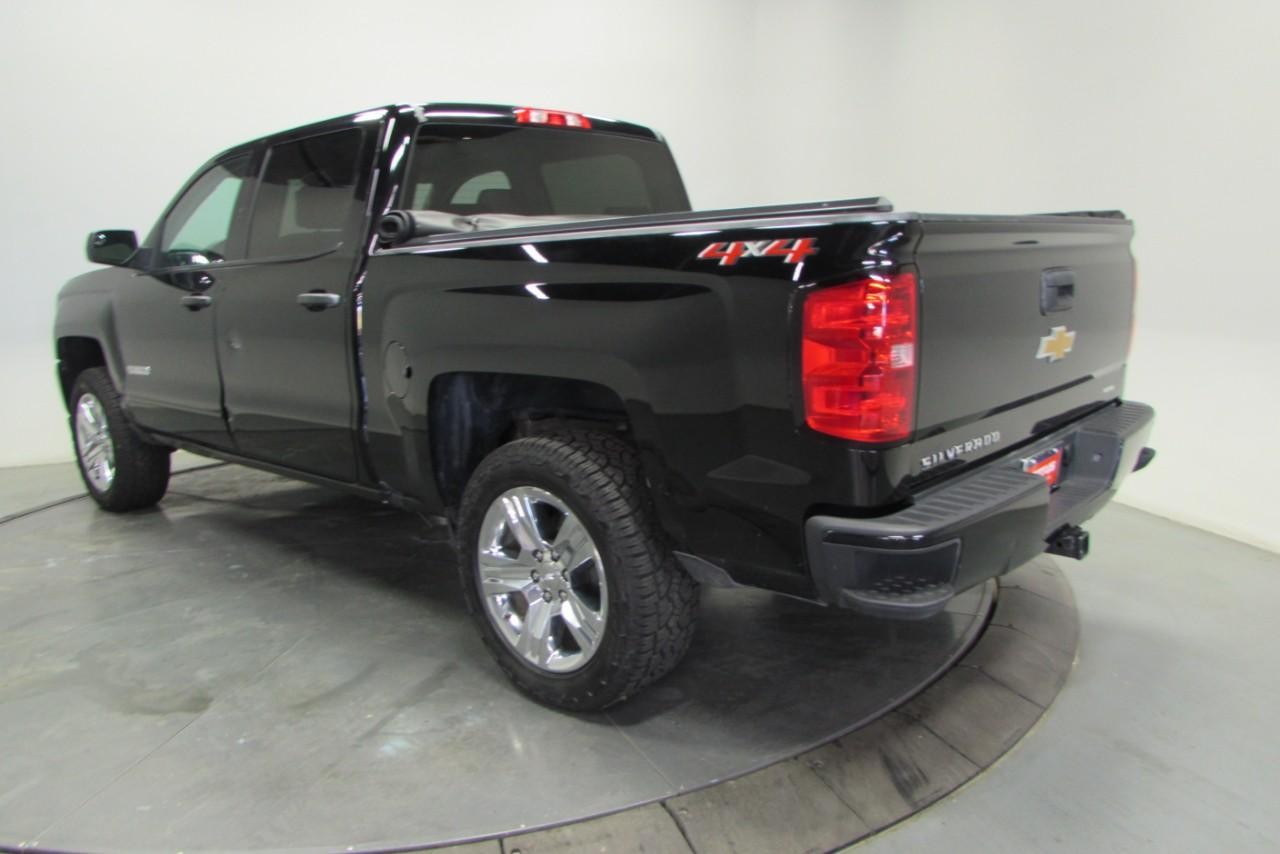 2018 Black Chevrolet Silverado 1500 Custom 4X4 Truck