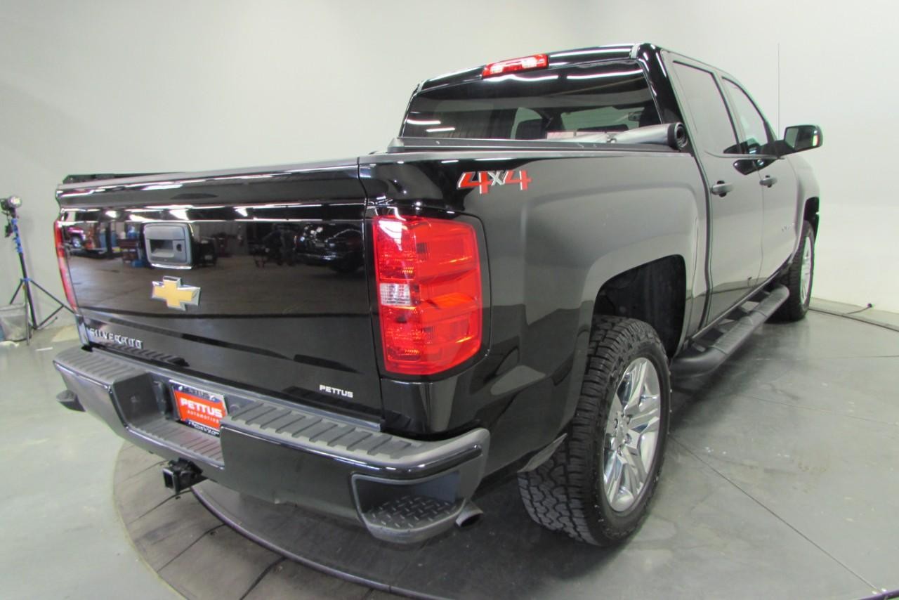 2018 Black Chevrolet Silverado 1500 Custom 4X4 Truck
