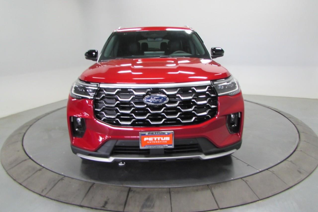 2025 Rapid Red Metallic Tinted Clearcoat Ford Explorer Platinum 4X4 SUV