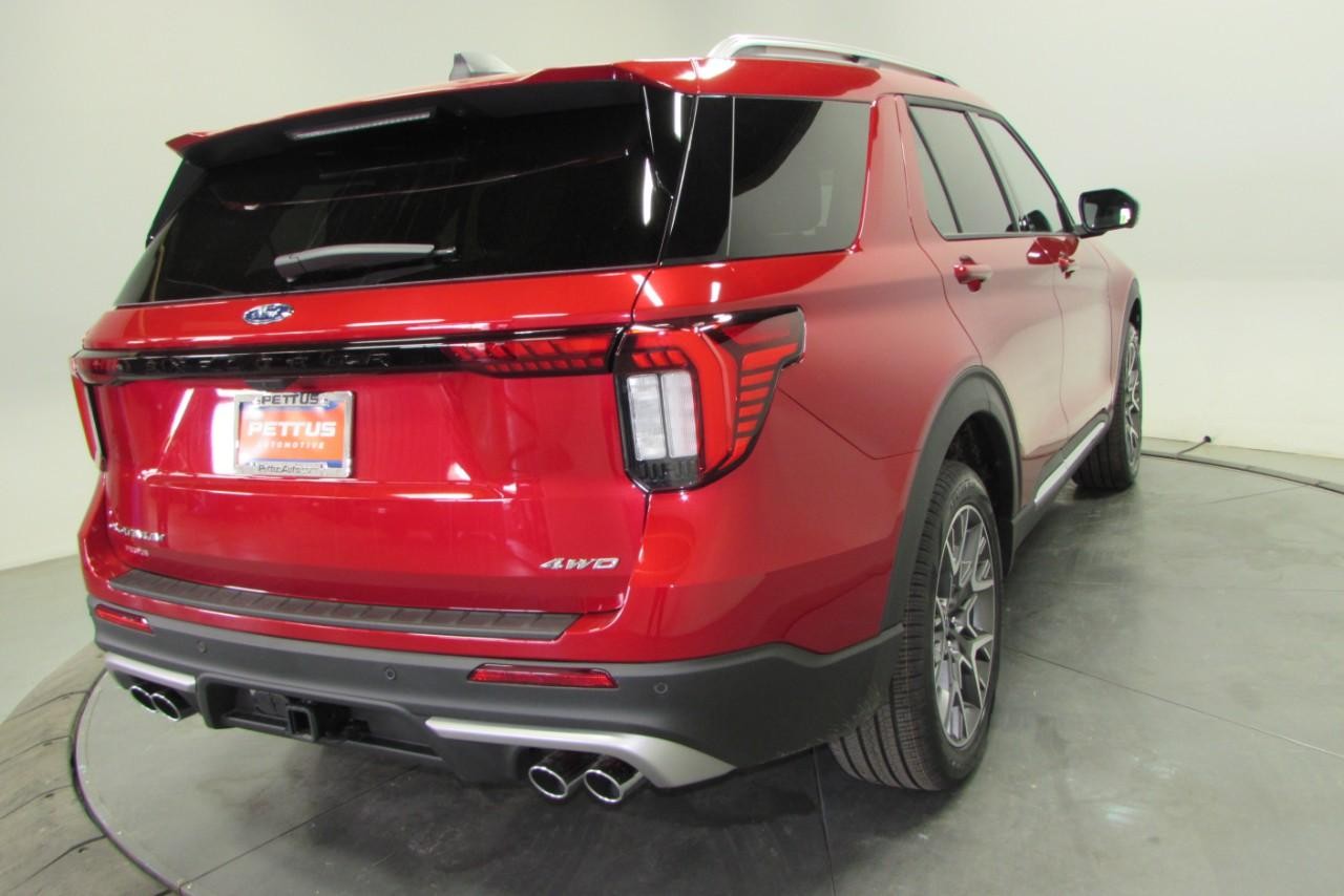 2025 Rapid Red Metallic Tinted Clearcoat Ford Explorer Platinum 4X4 SUV