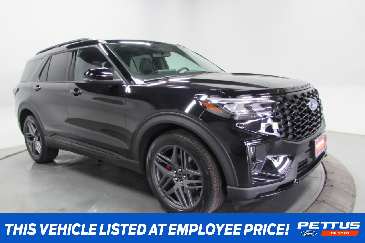 2025 Agate Black Metallic Ford Explorer ST SUV