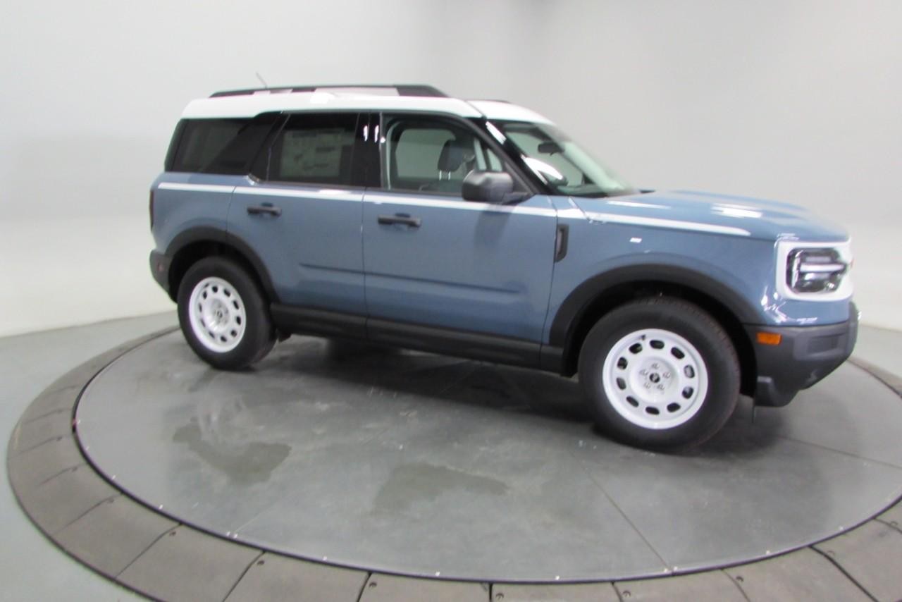 2025 Azure Gray Metallic Tri-Coat Ford Bronco Sport Heritage 4X4 SUV