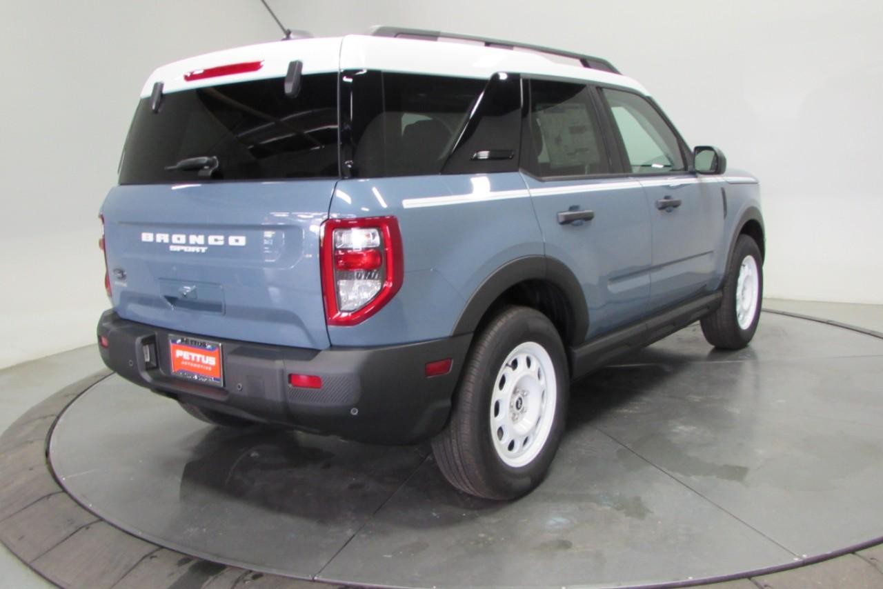 2025 Azure Gray Metallic Tri-Coat Ford Bronco Sport Heritage 4X4 SUV