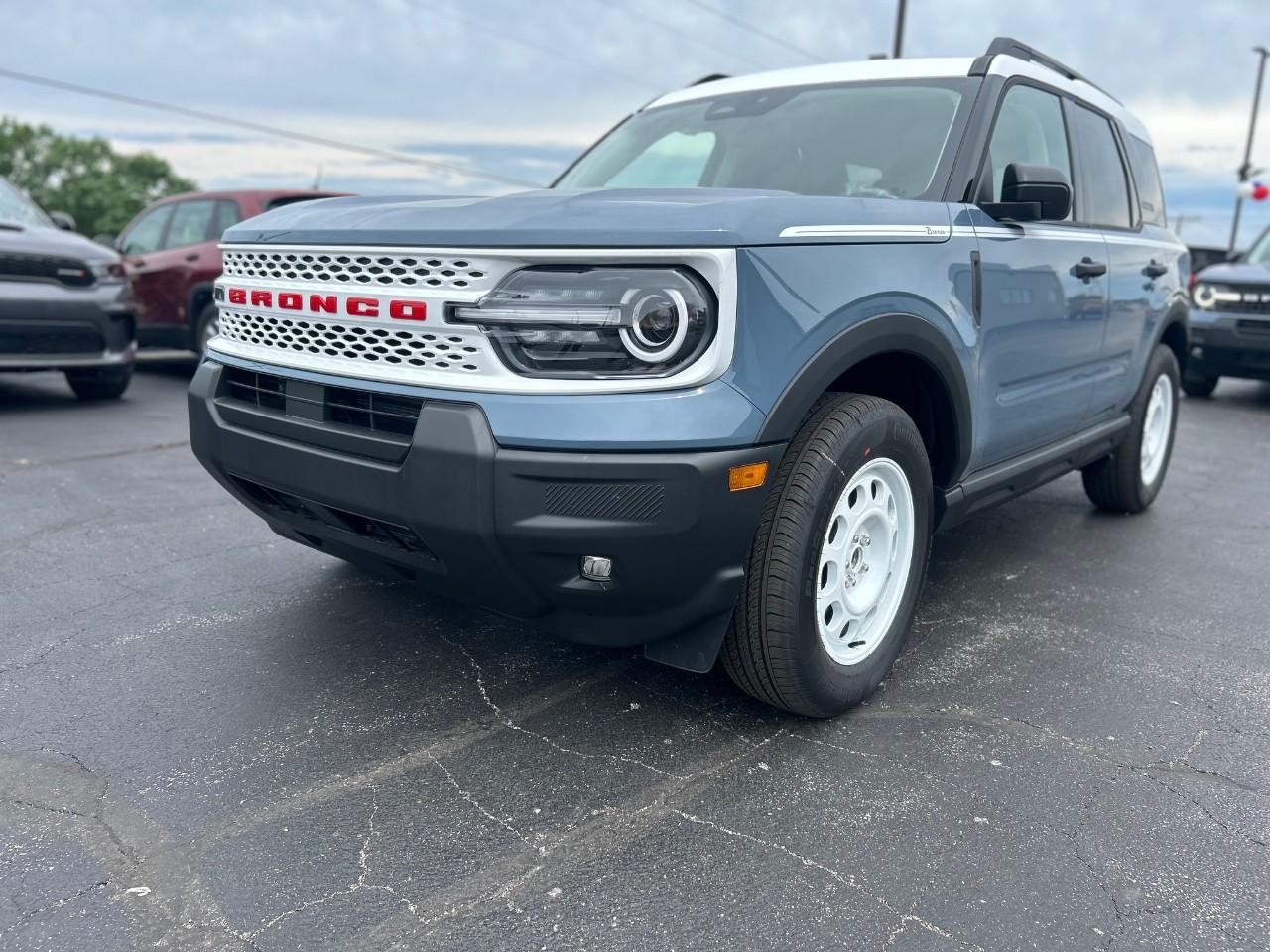 2025 Azure Gray Metallic Tri-Coat Ford Bronco Sport Heritage 4X4 SUV