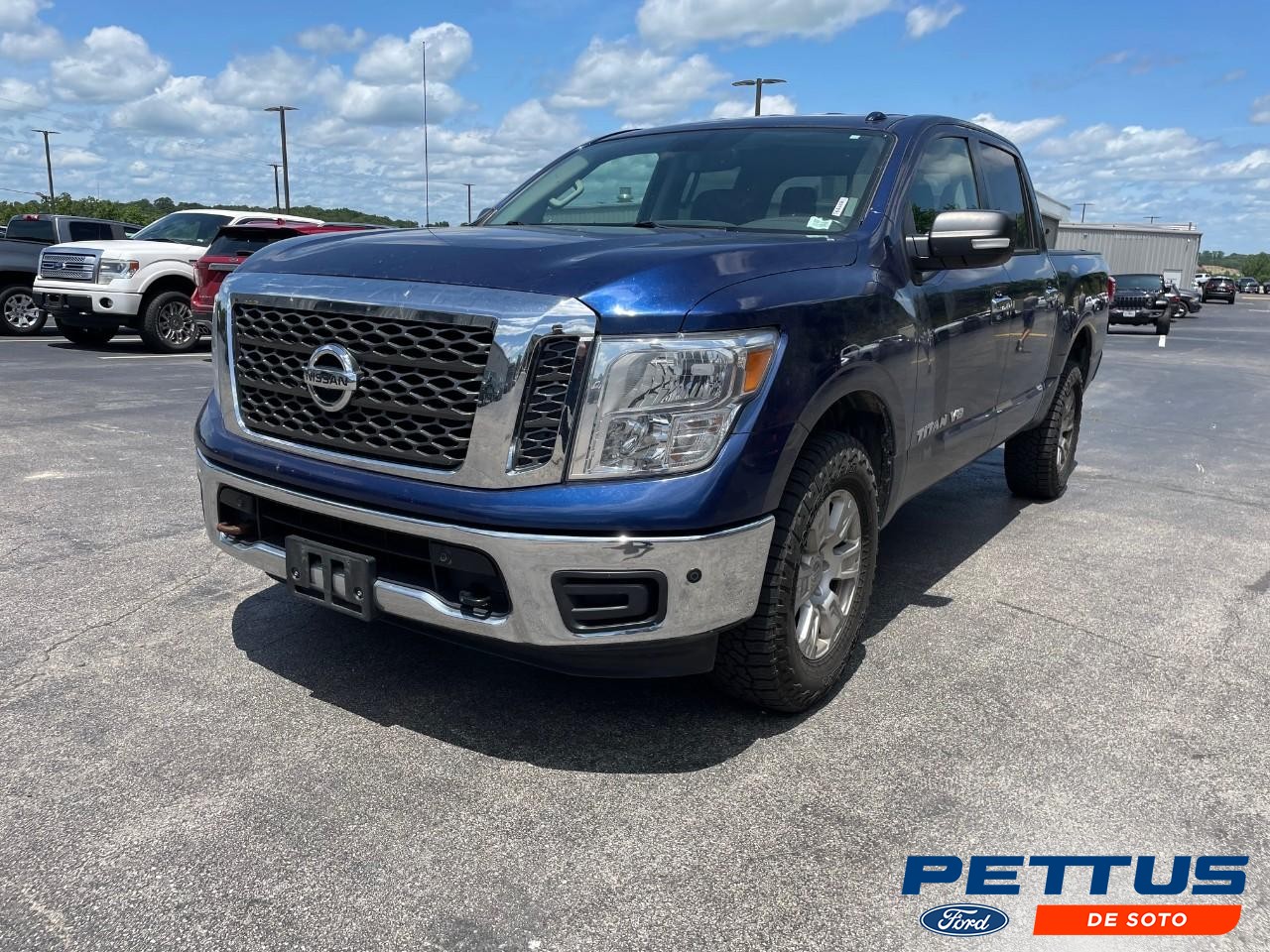 2018 Blue Nissan Titan SV Truck