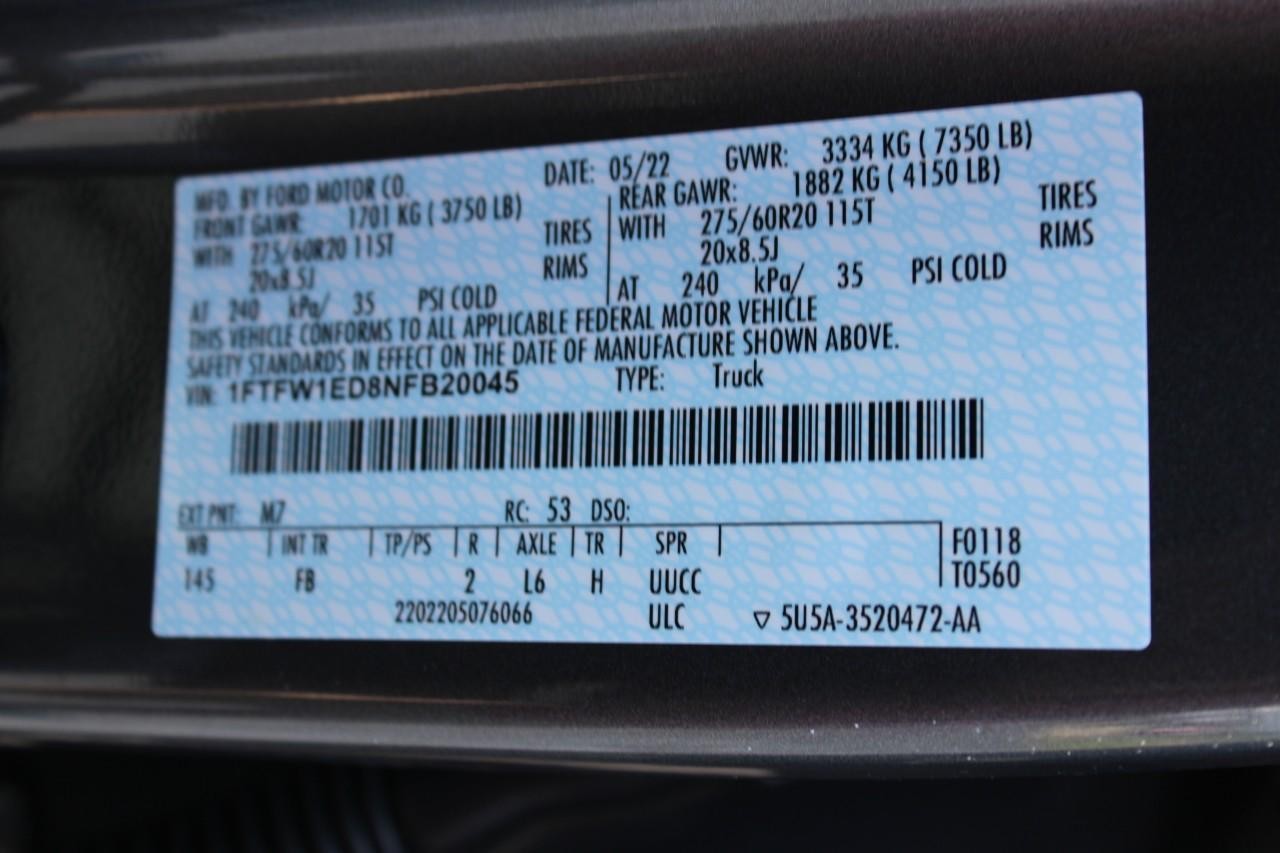 2022 Carbonized Gray Metallic Ford F-150 XLT 4X4 Truck