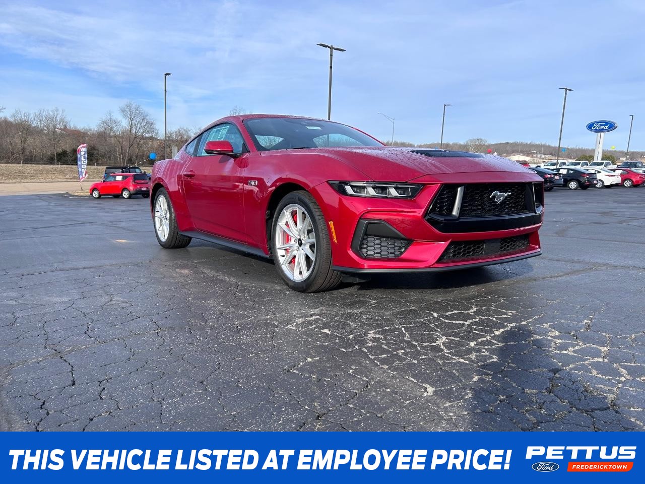 2024 Rapid Red Metallic Tinted Clearcoat Ford Mustang GT Premium Coupe
