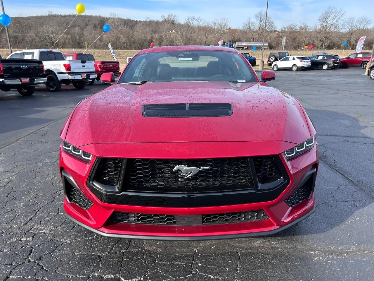 2024 Rapid Red Metallic Tinted Clearcoat Ford Mustang GT Premium RWD Coupe