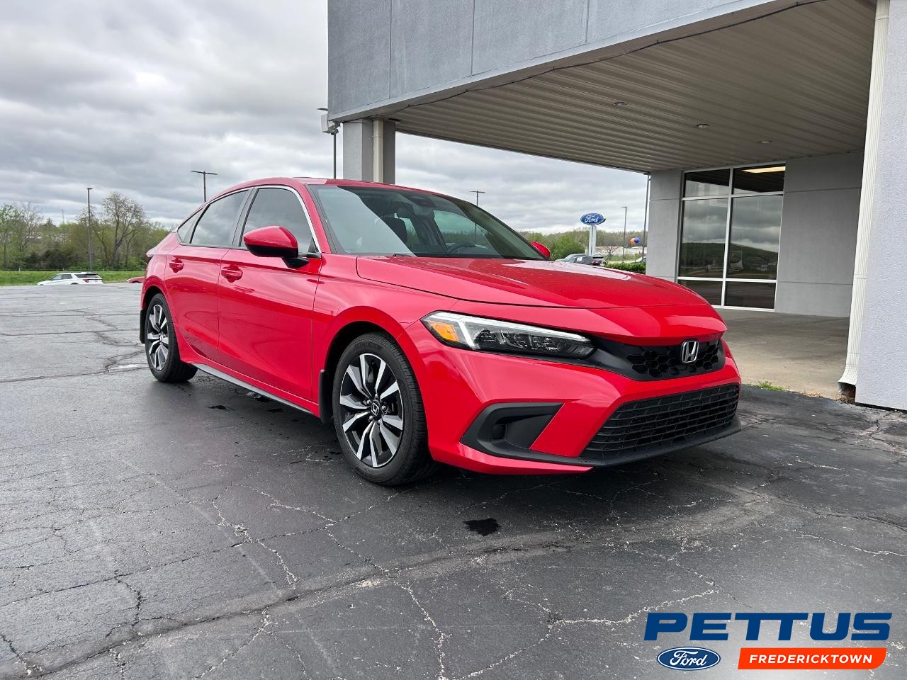 2022 Rallye Red Honda Civic Hatchback EX-L Sedan
