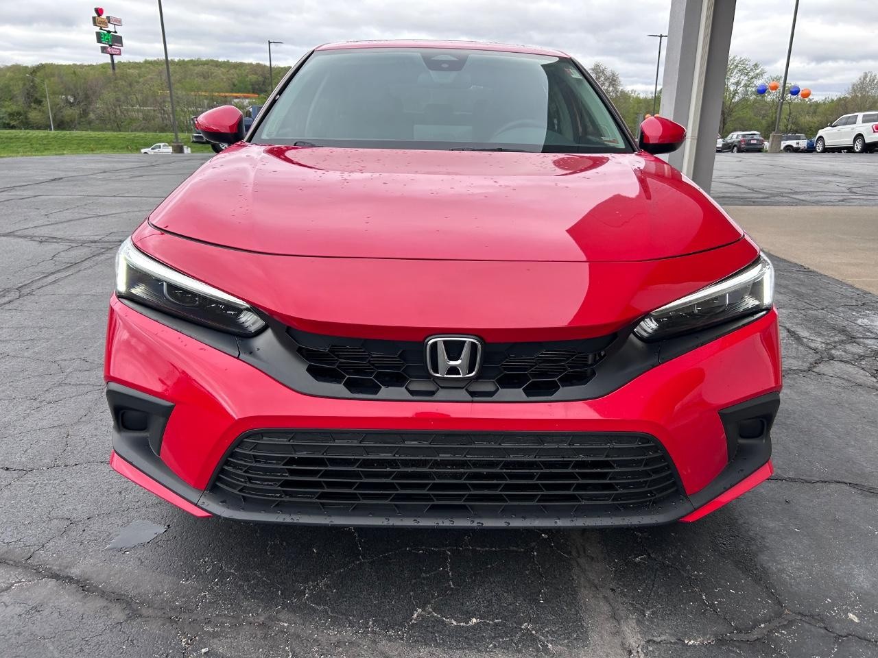 2022 Rallye Red Honda Civic Hatchback EX-L FWD Sedan