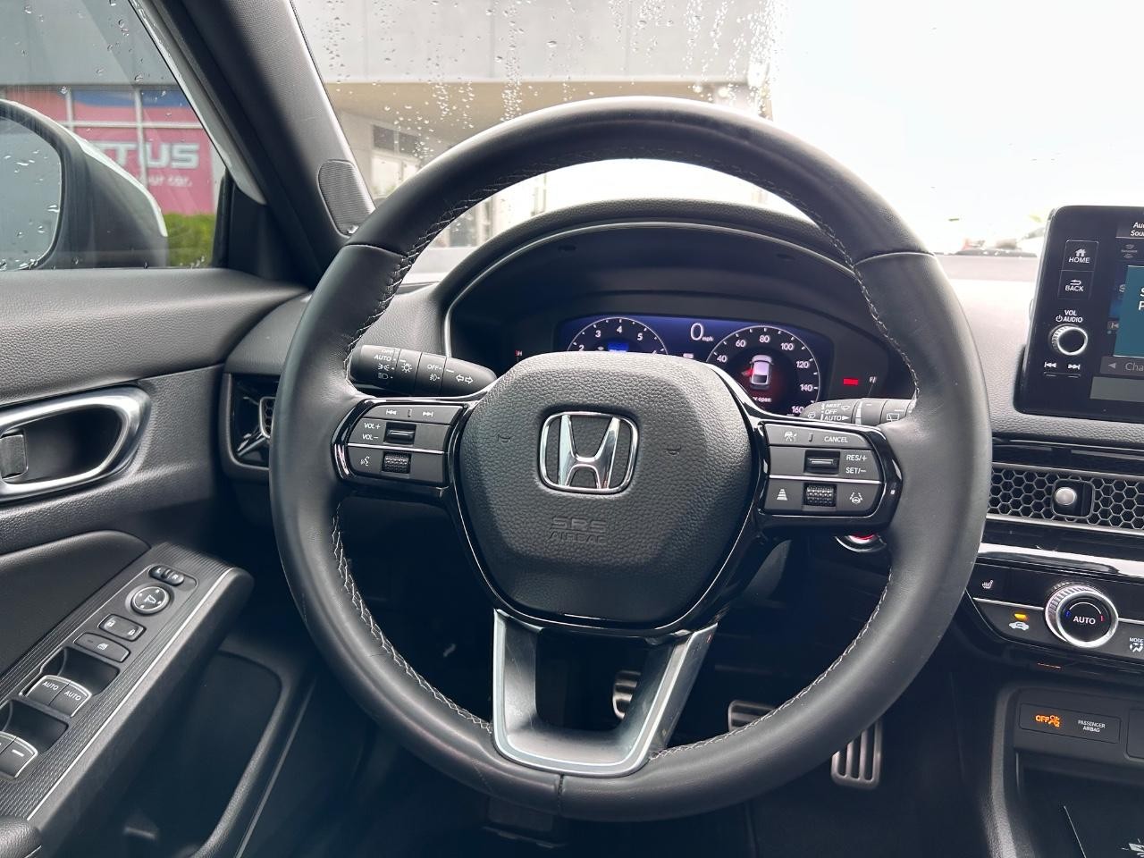 2022 Platinum White Pearl Honda Civic Hatchback Sport Touring FWD Sedan