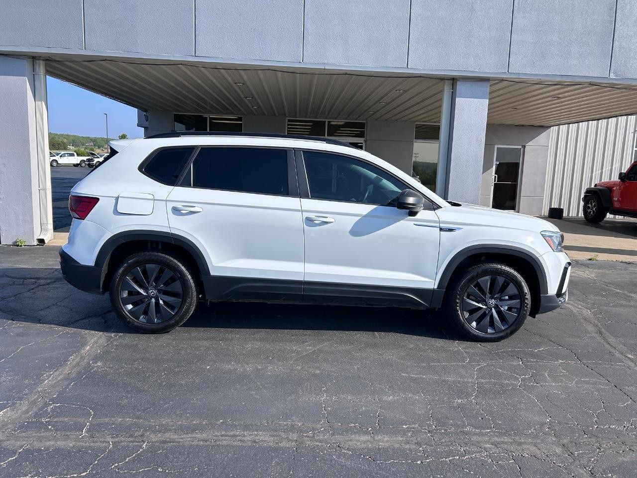 2023 Pure White Volkswagen Taos 1.5T S FWD SUV