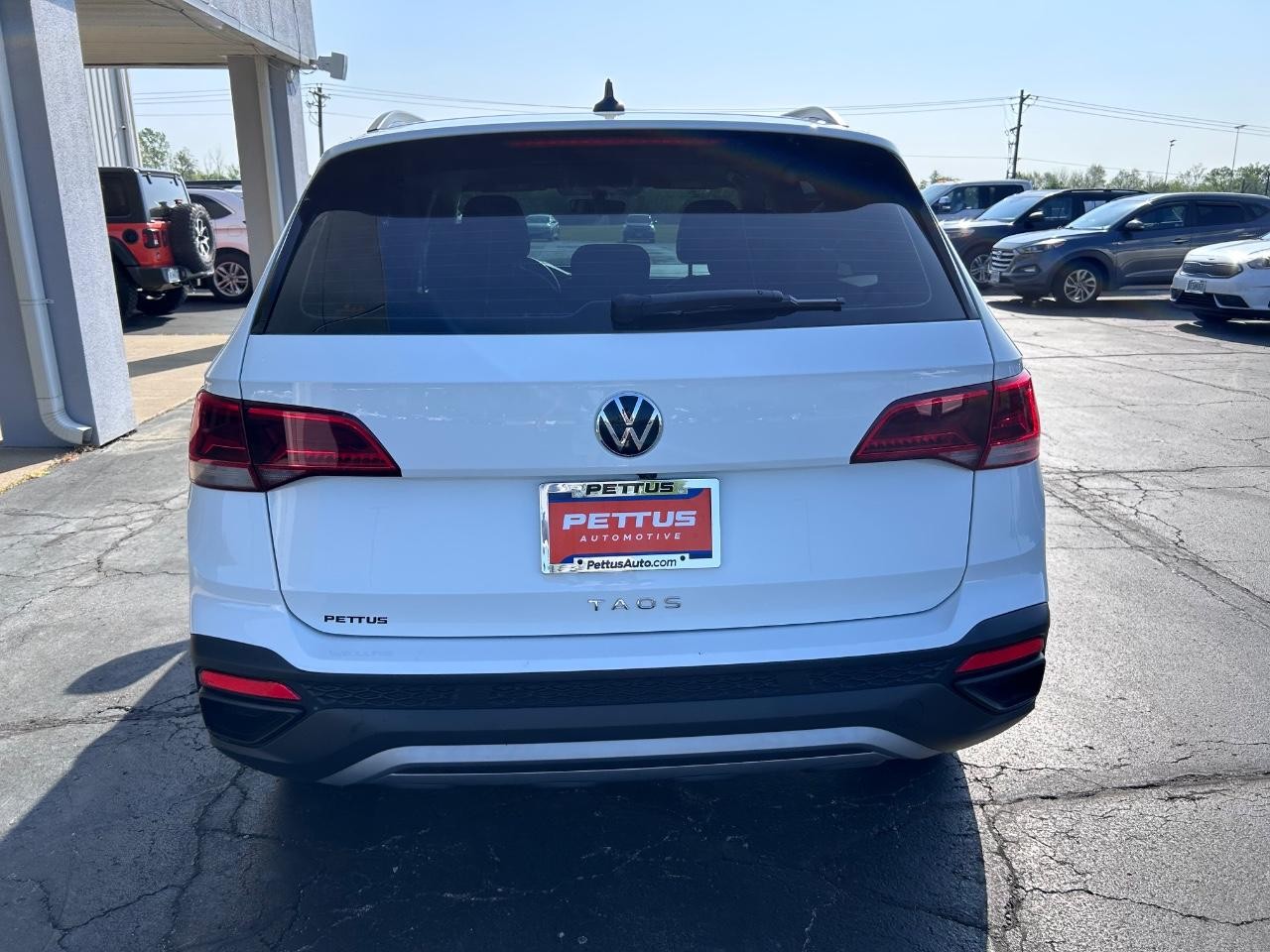 2023 Pure White Volkswagen Taos 1.5T S FWD SUV