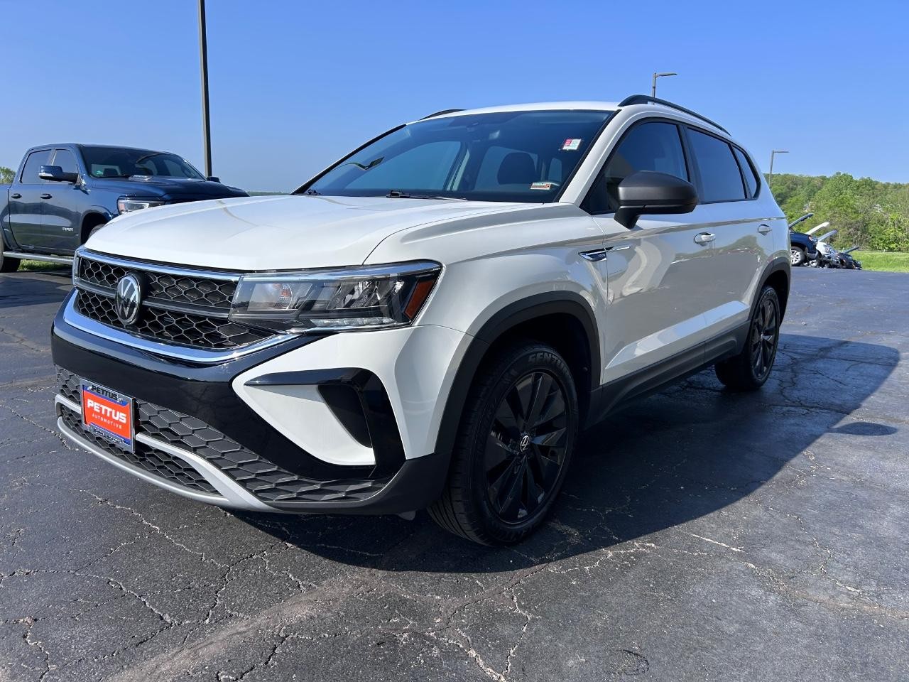 2023 Pure White Volkswagen Taos 1.5T S FWD SUV