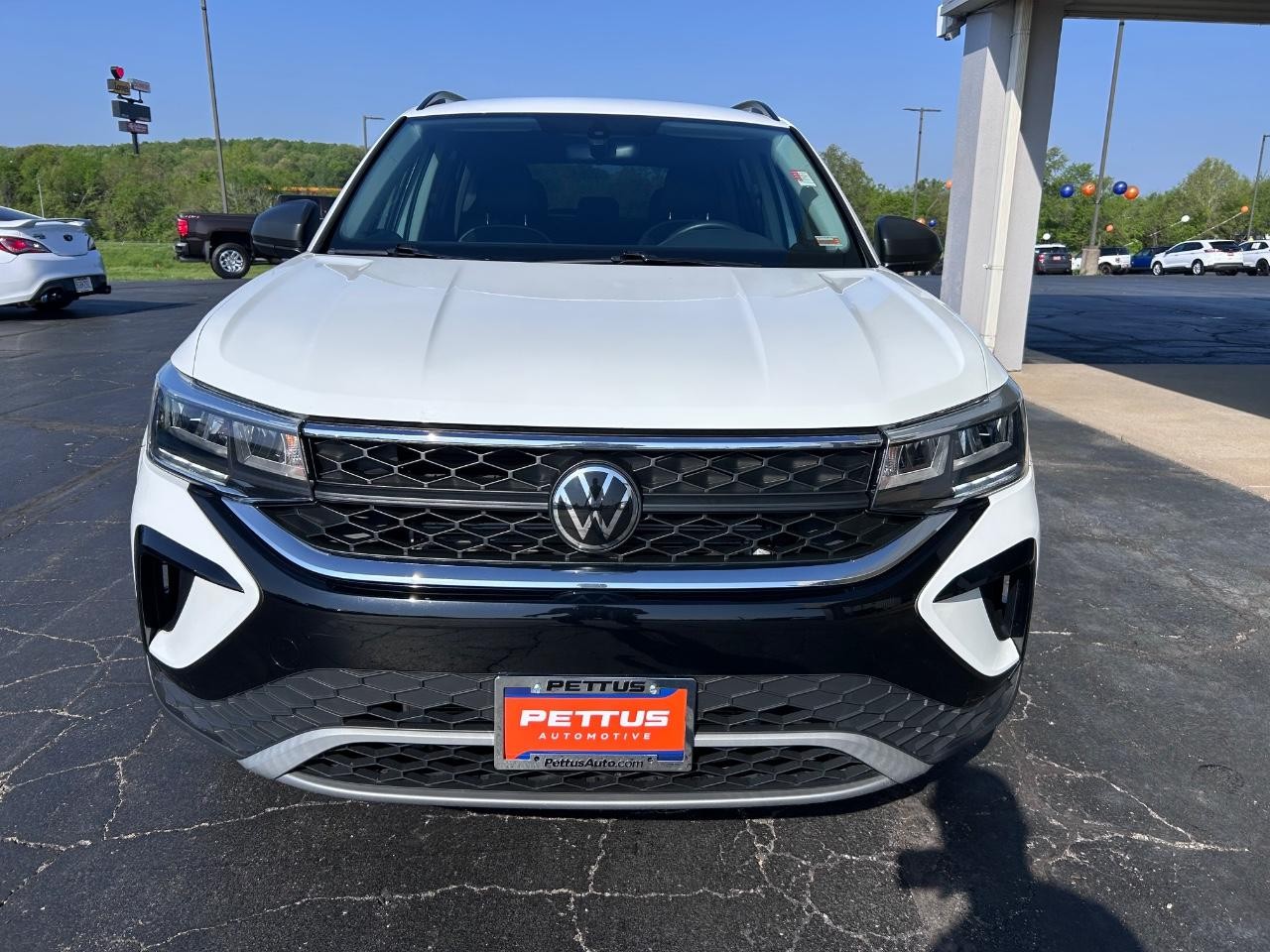 2023 Pure White Volkswagen Taos 1.5T S FWD SUV