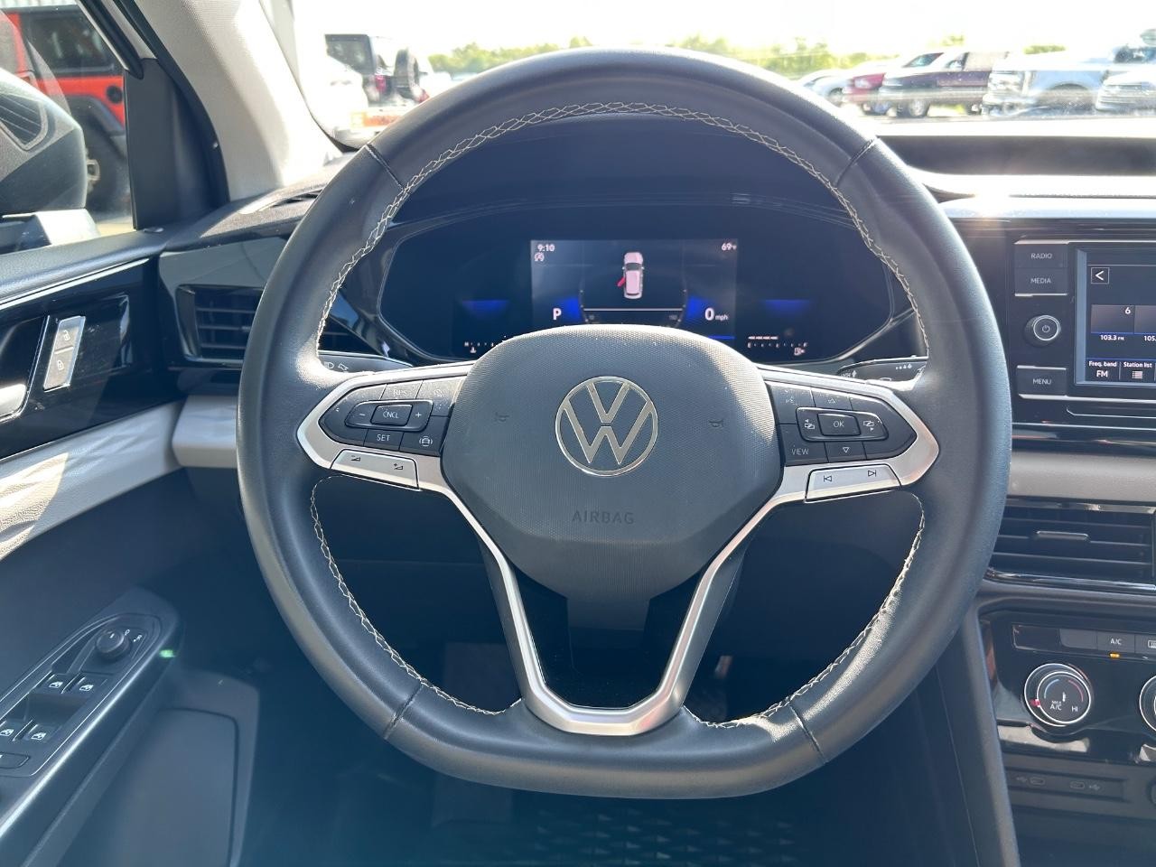 2023 Pure White Volkswagen Taos 1.5T S FWD SUV