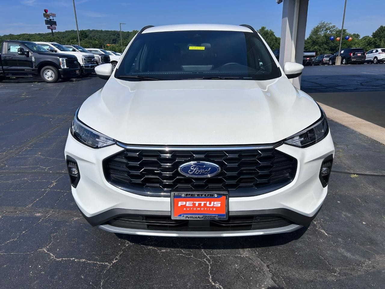 2025 Star White Metallic Tri-Coat Ford Escape ST-Line Select AWD SUV