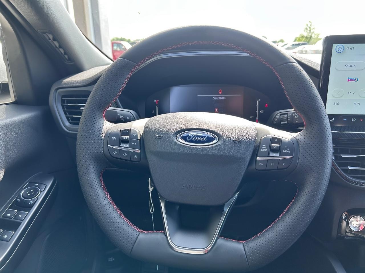 2025 Star White Metallic Tri-Coat Ford Escape ST-Line Select AWD SUV