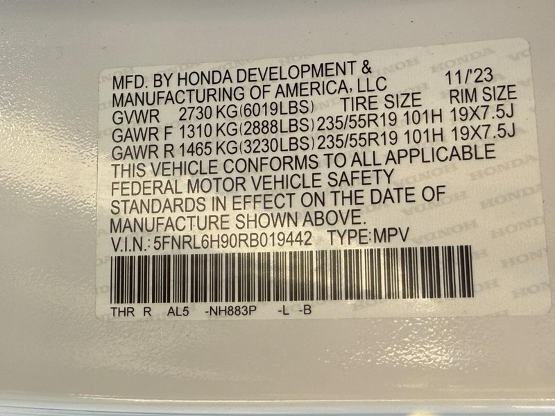 Honda Odyssey Vehicle Full-screen Gallery Image 28