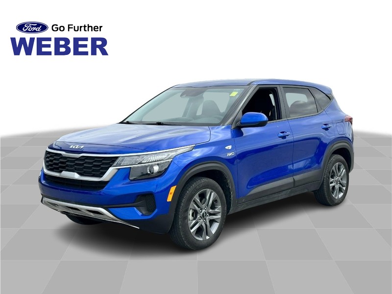 Neptune Blue 2022 Kia Seltos LX AWD SUV / Crossover All-Wheel Drive Continuously Variable Transmission