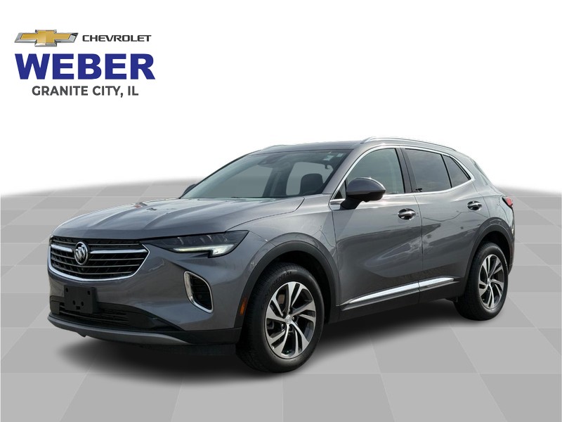 Gray (Satin Steel Metallic) 2021 Buick Envision Essence AWD SUV / Crossover All-Wheel Drive Automatic