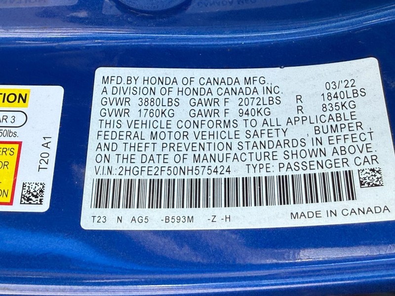 Honda Civic Sedan Vehicle Full-screen Gallery Image 24