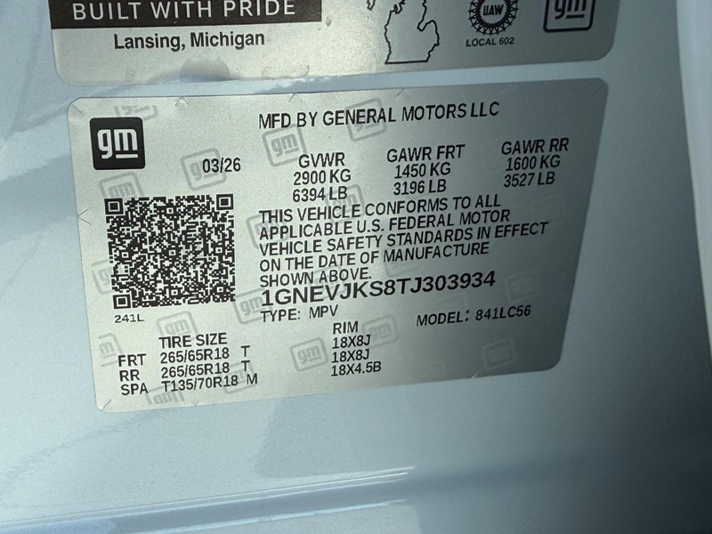 Chevrolet Traverse Vehicle Full-screen Gallery Image 18