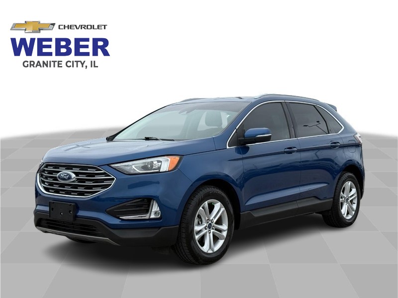 Atlas Blue Metallic 2020 Ford Edge SEL FWD SUV / Crossover Front-Wheel Drive Automatic