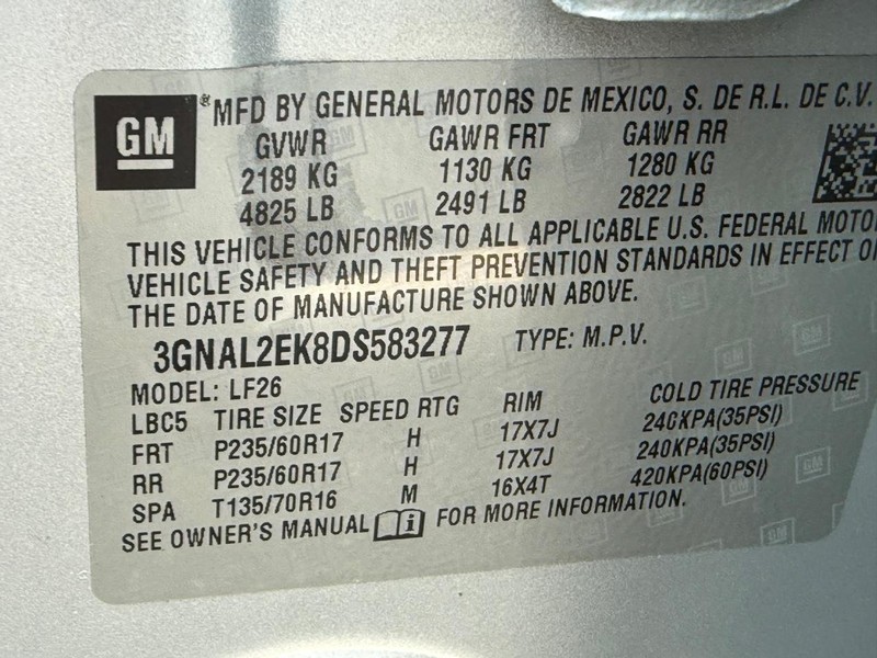 Chevrolet Captiva Sport Fleet Vehicle Full-screen Gallery Image 20