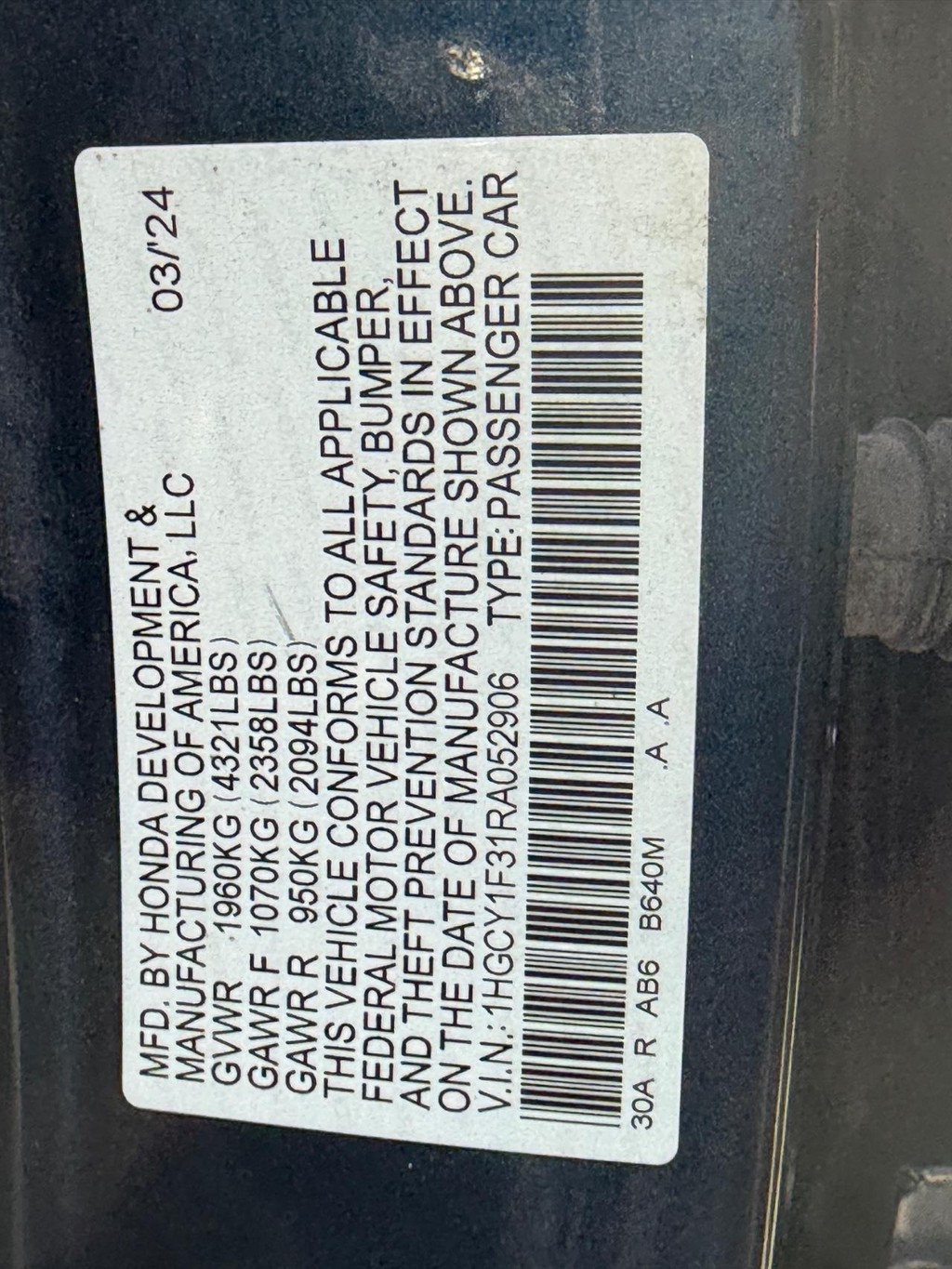 Honda Accord Sedan Vehicle Full-screen Gallery Image 22